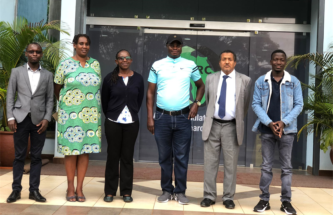 Members of the Amref Ethics and researchers from APHRC during Amref ESRC monitoring visit to APHRC. November 2022 (Joseph Kokumu-Far Left)