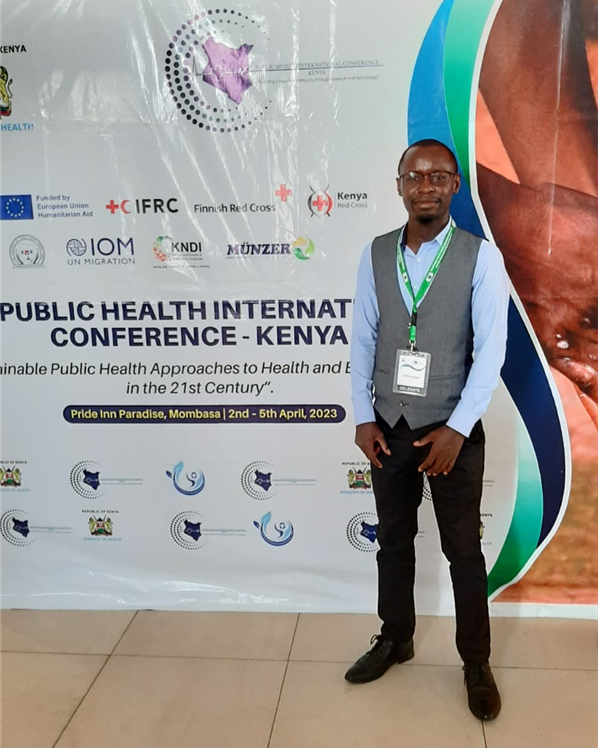 Joseph Kokumu at the 1st Public Health International Conference  2023 in Mombasa