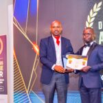 Joseph Kokumu Receiving the Digitally Fit Award 2023